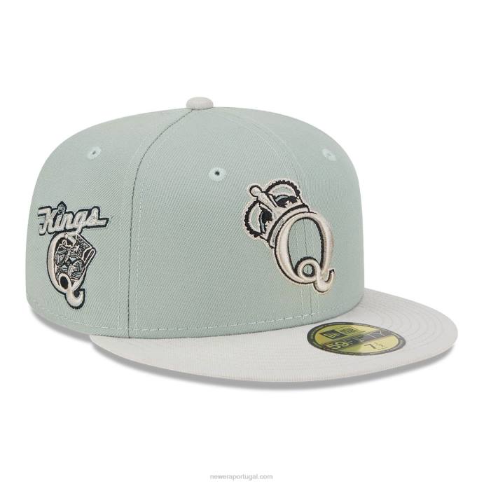 FFTN440 New Era Boné Queen Kings Hometown Roots Green 59Fifty
