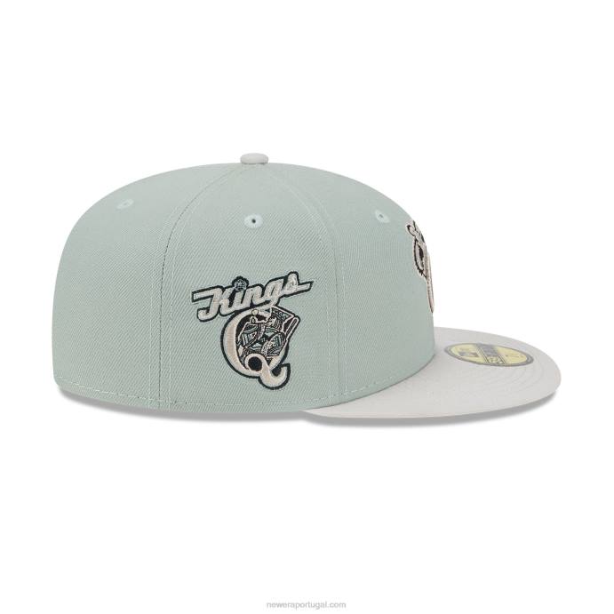 FFTN440 New Era Boné Queen Kings Hometown Roots Green 59Fifty