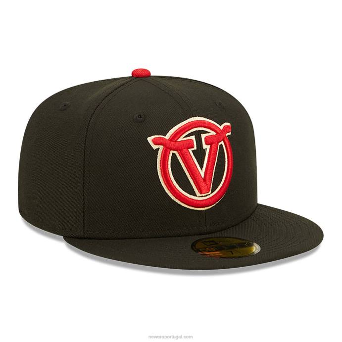 FFTN441 New Era boné visalia rawhides milb preto 59fifty