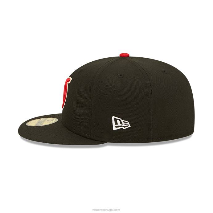 FFTN441 New Era boné visalia rawhides milb preto 59fifty