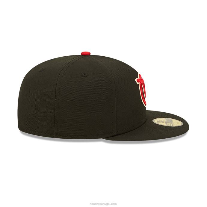 FFTN441 New Era boné visalia rawhides milb preto 59fifty
