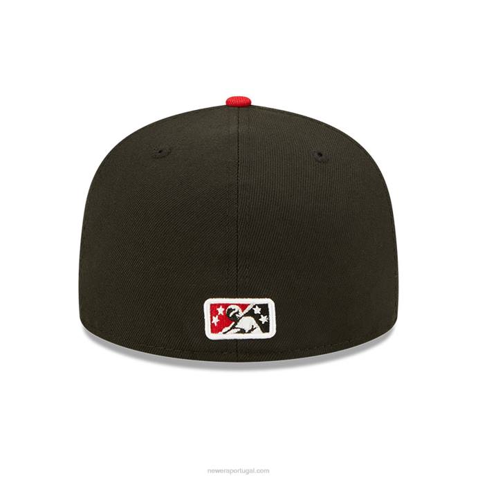 FFTN441 New Era boné visalia rawhides milb preto 59fifty