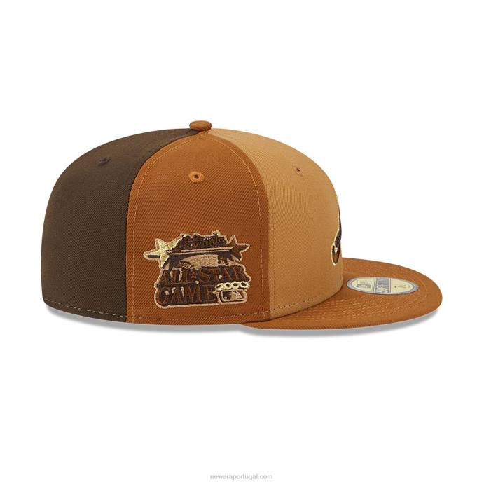 FFTN445 New Era Boné Atlanta Braves Tritone Brown 59Fifty