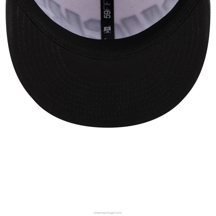 FFTN449 New Era Boné milwaukee bucks nba back half green 59fifty