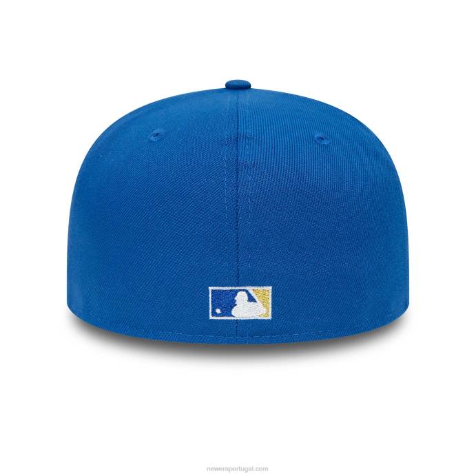 FFTN451 New Era kansas city 25º aniversário royals azul 59fifty boné justo