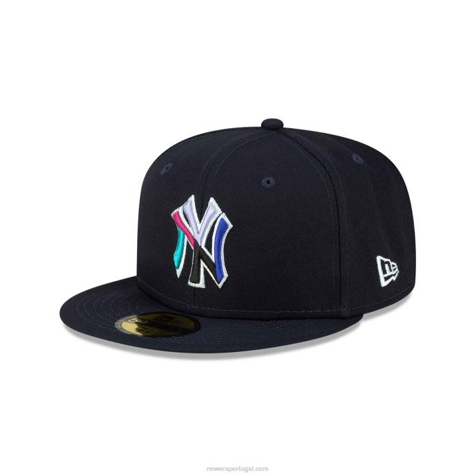 FFTN452 New Era Boné New York Yankees Polarlights Navy 59Fifty