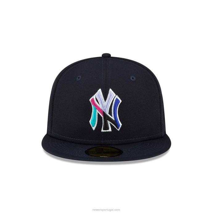 FFTN452 New Era Boné New York Yankees Polarlights Navy 59Fifty