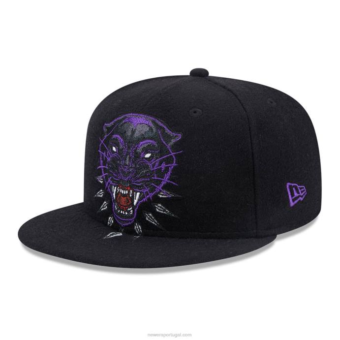 FFTN453 New Era boné preto pantera negra 59fifty