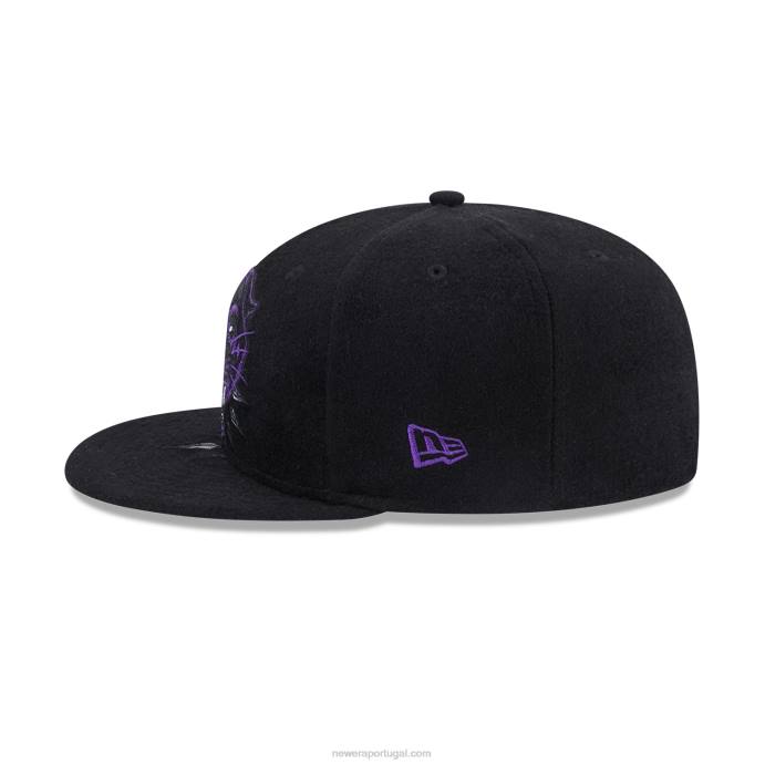FFTN453 New Era boné preto pantera negra 59fifty