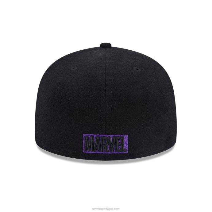 FFTN453 New Era boné preto pantera negra 59fifty