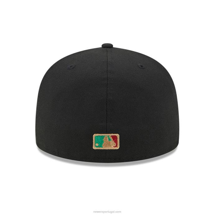 FFTN454 New Era arizona diamondbacks state tartan preto 59fifty boné justo