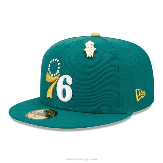 FFTN456 New Era Boné philadelphia 76ers max bet verde 59fifty