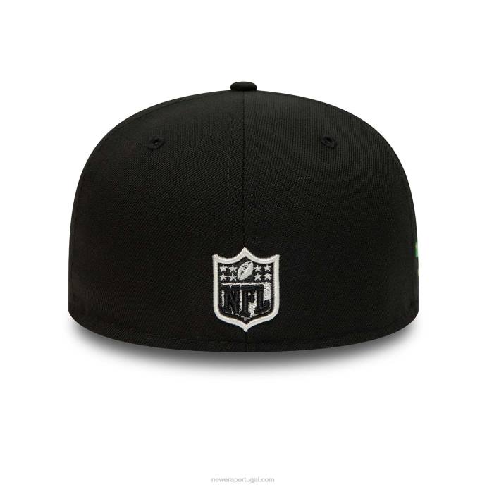 FFTN463 New Era boné justo las vegas raiders citrus pop preto 59fifty