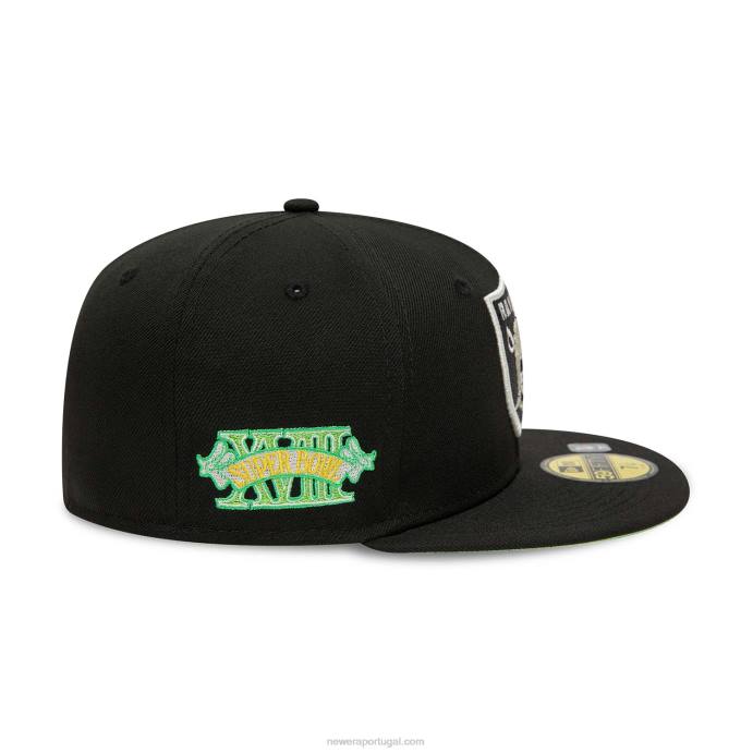 FFTN463 New Era boné justo las vegas raiders citrus pop preto 59fifty