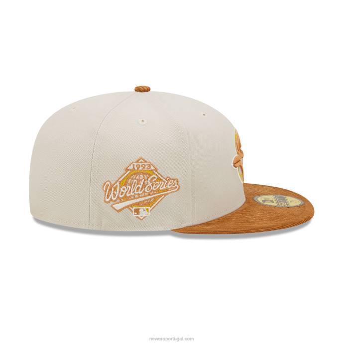 FFTN467 New Era toronto blue jays cordão viseira pedra 59fifty boné ajustado