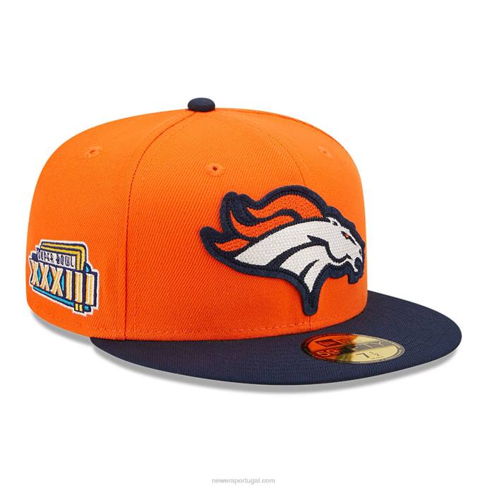 FFTN468 New Era boné denver broncos ne letterman laranja 59fifty