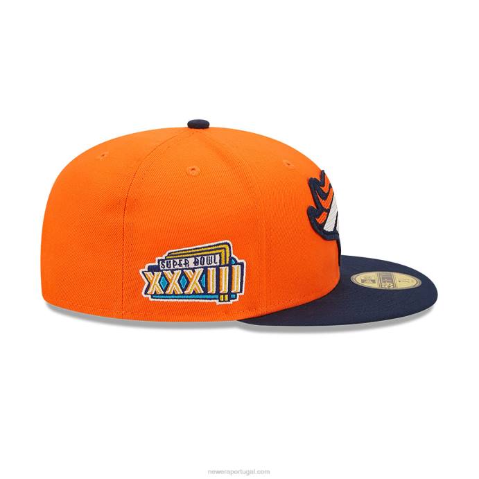 FFTN468 New Era boné denver broncos ne letterman laranja 59fifty