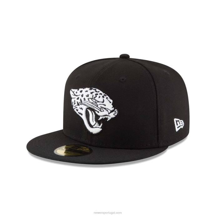 FFTN469 New Era jacksonville jaguars nfl times boné preto 59fifty