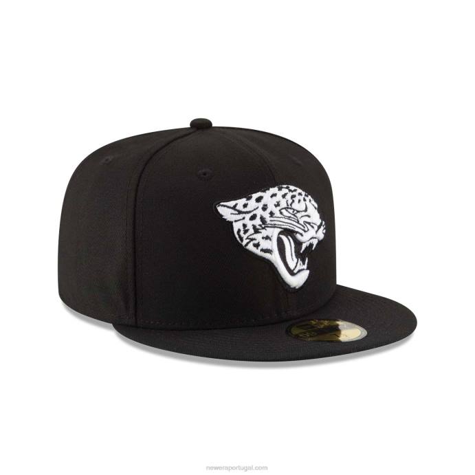 FFTN469 New Era jacksonville jaguars nfl times boné preto 59fifty