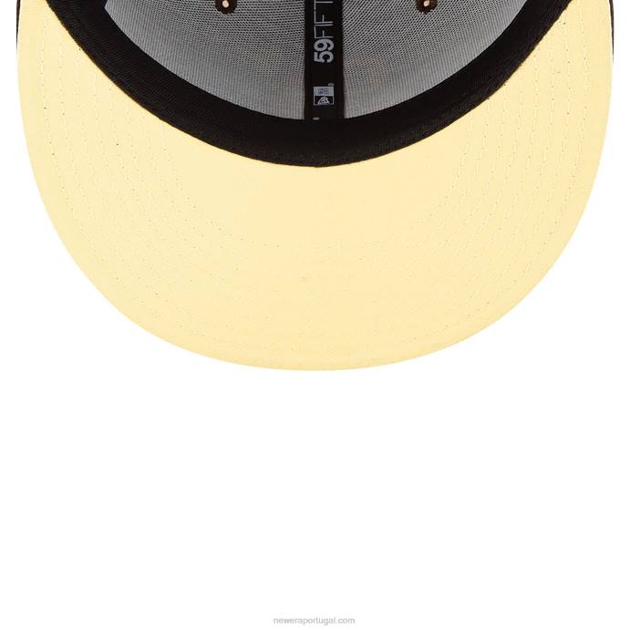 FFTN46 New Era san diego padres boné lateral bloom brown 59fifty