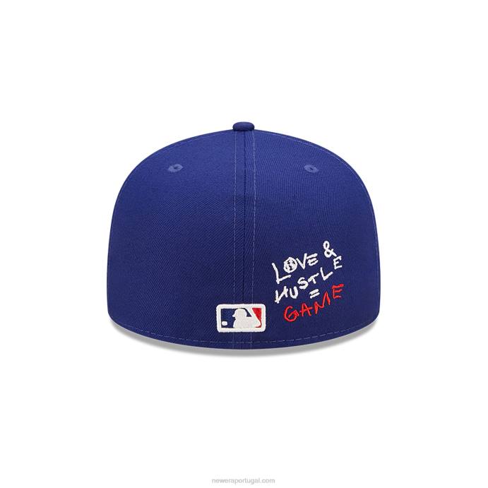 FFTN472 New Era boné la dodgers mlb team heart azul 59fifty