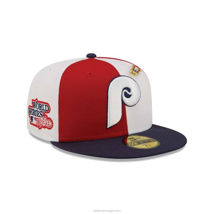 FFTN480 New Era Boné philadelphia phillies pinwheel americana vermelho 59fifty