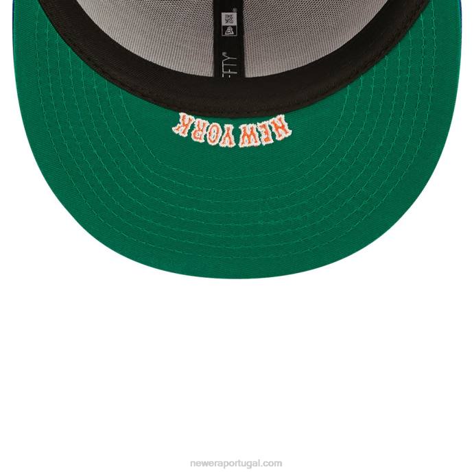 FFTN483 New Era new york mets mlb boné azul 59fifty com divisão lateral