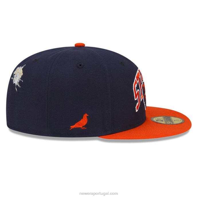 FFTN485 New Era chicago bears x boné azul marinho 59fifty básico