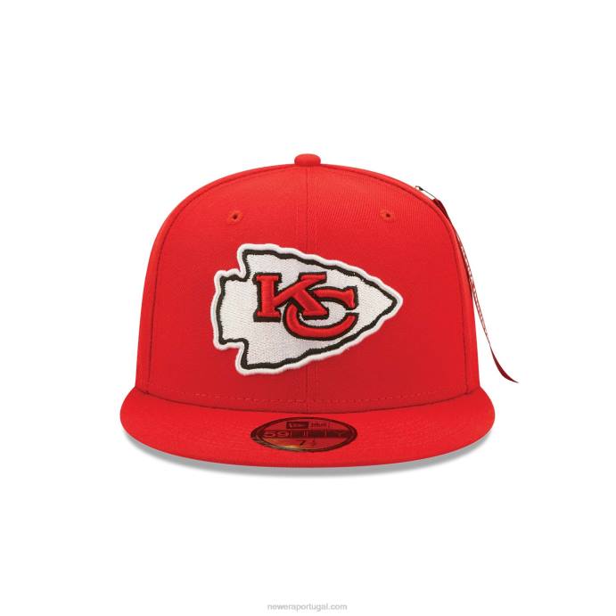 FFTN486 New Era boné kansas city chiefs x alpha Industries vermelho 59fifty