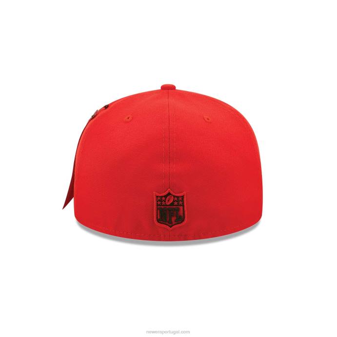 FFTN486 New Era boné kansas city chiefs x alpha Industries vermelho 59fifty
