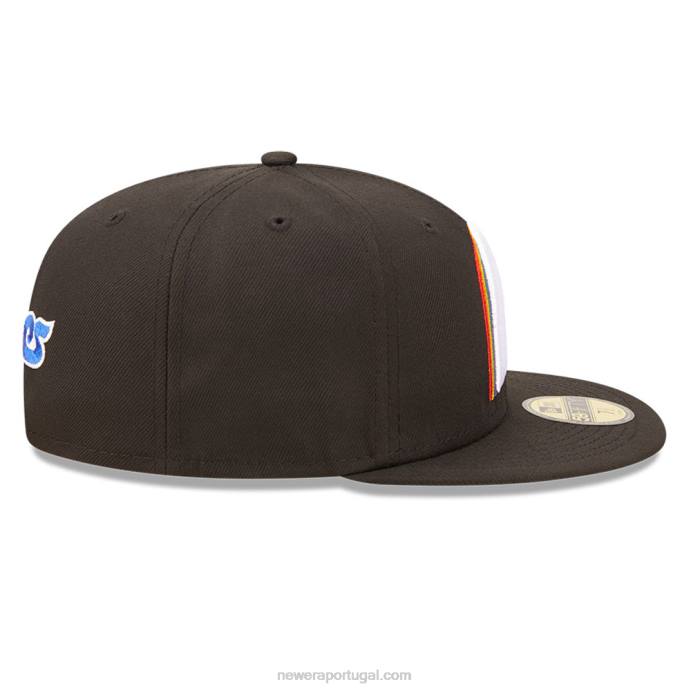 FFTN489 New Era Boné philadelphia phillies mlb preto prismático 59fifty