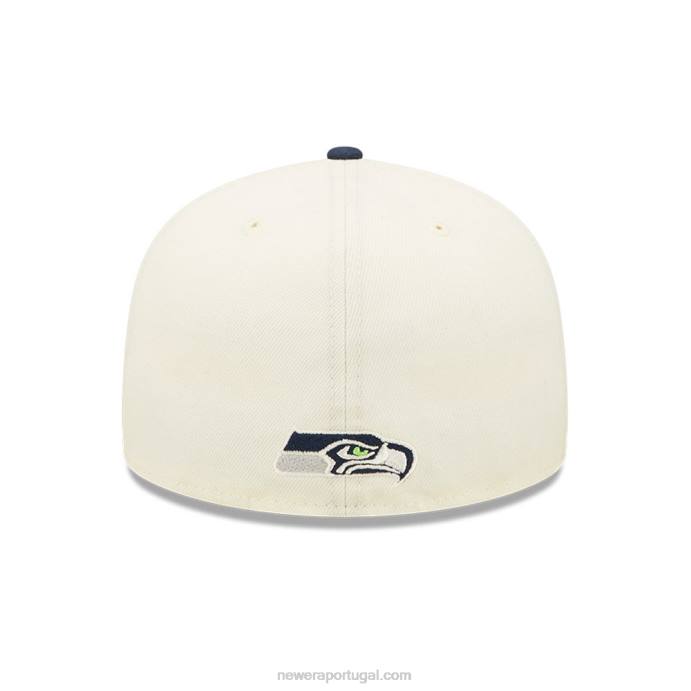 FFTN492 New Era boné seattle seahawksnfl sideline 2022 branco 59fifty