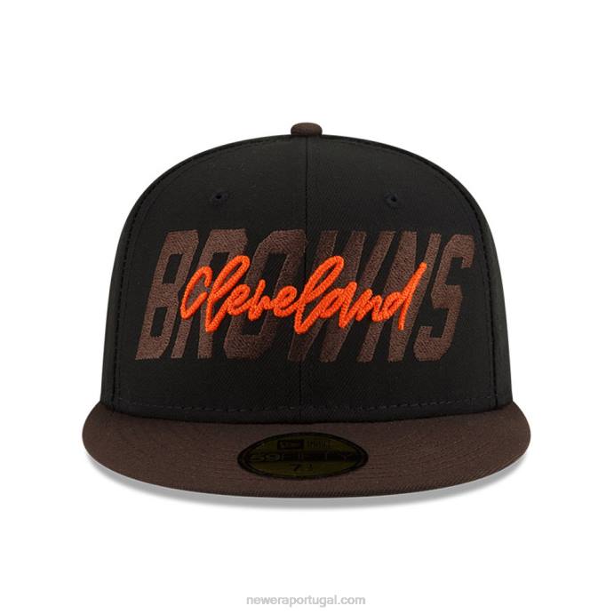 FFTN493 New Era Boné cleveland browns nfl draft black 59fifty