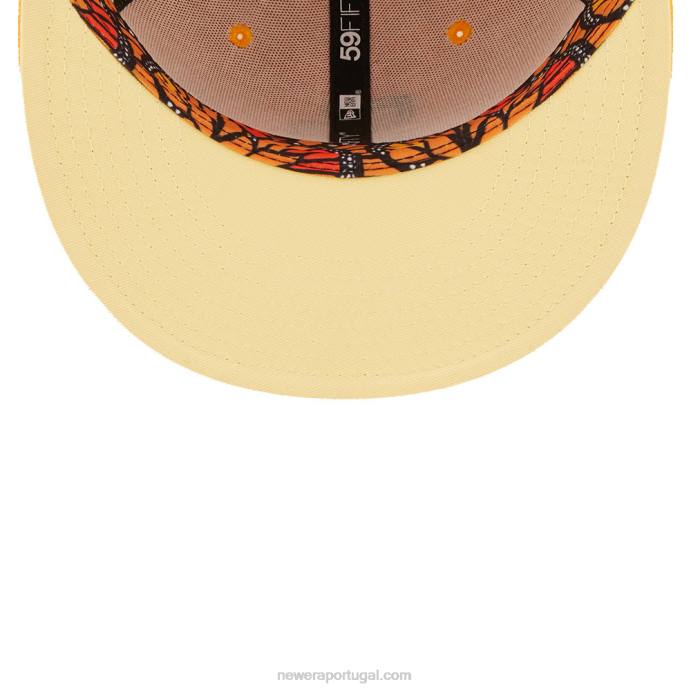FFTN497 New Era san diego padres mlb boné amarelo borboleta 59fifty