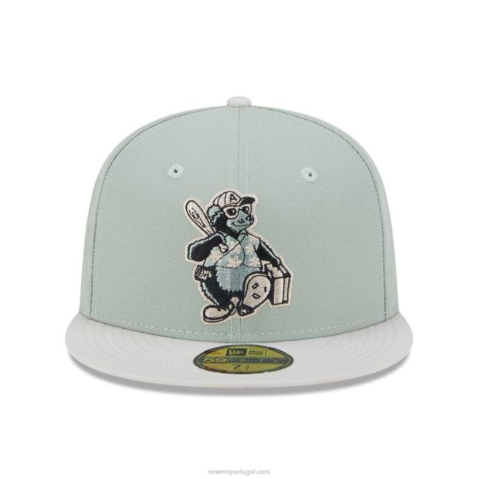 FFTN501 New Era Ashville Tourists Cidade Natal Roots Green Boné 59Fifty