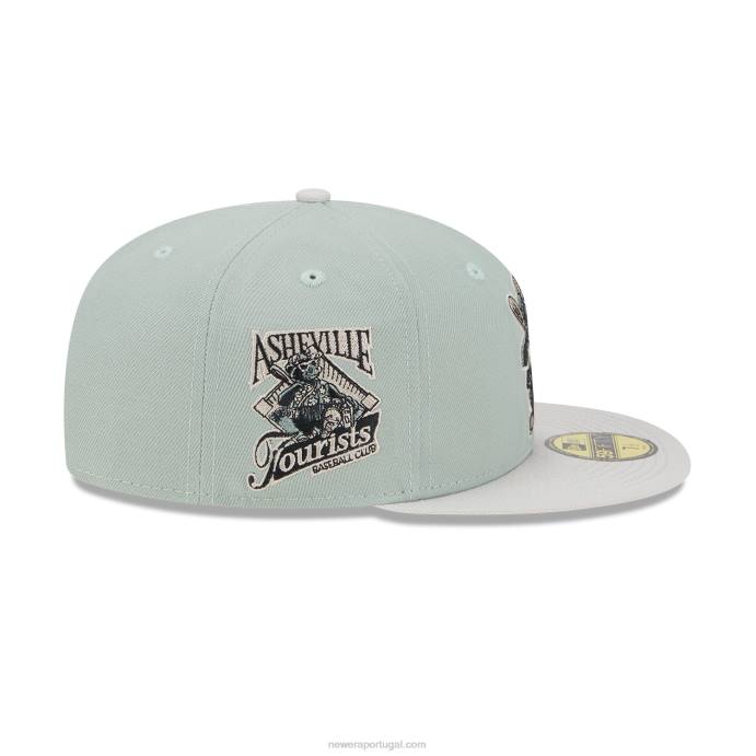 FFTN501 New Era Ashville Tourists Cidade Natal Roots Green Boné 59Fifty
