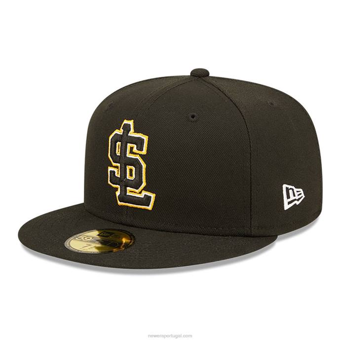FFTN502 New Era boné justo salt lake city bee milb preto 59fifty
