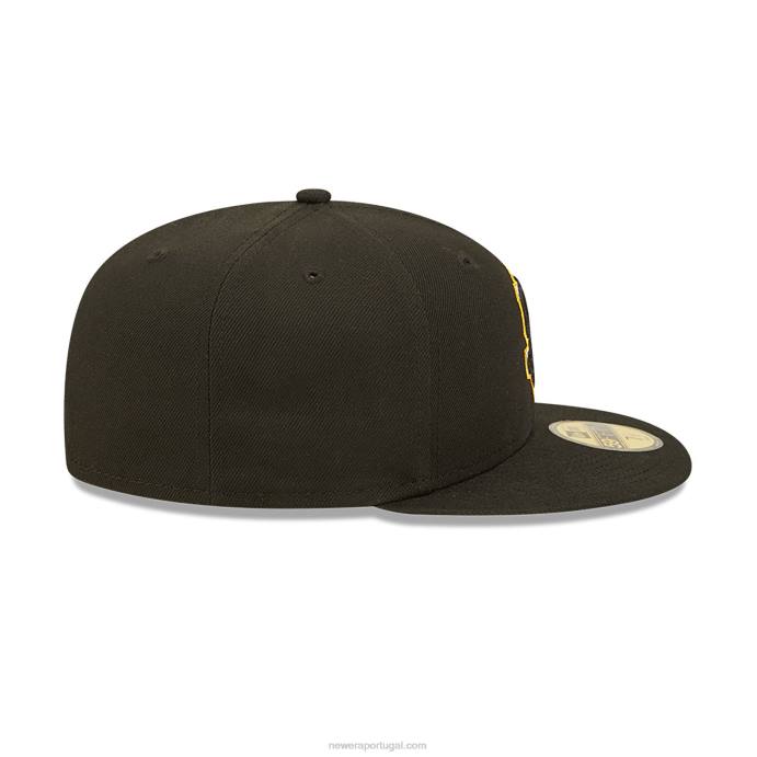FFTN502 New Era boné justo salt lake city bee milb preto 59fifty