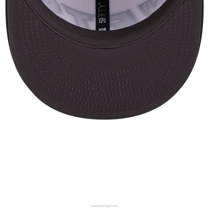 FFTN509 New Era brooklyn nets nba back half black 59fifty boné justo