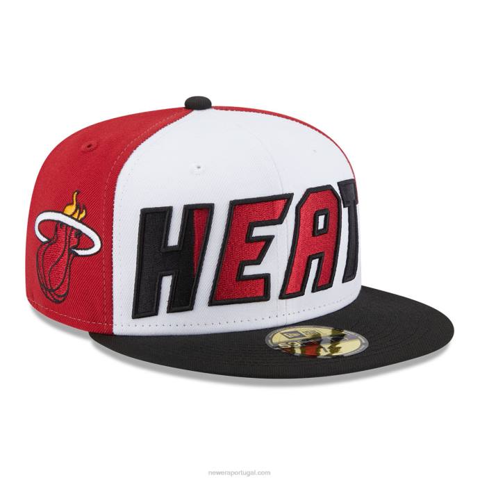 FFTN510 New Era Boné miami heat nba back half black 59fifty