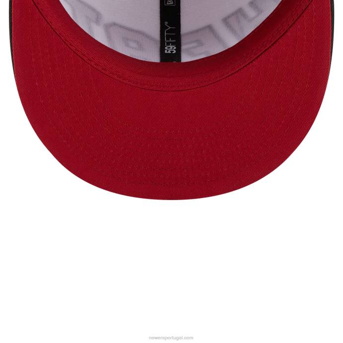 FFTN510 New Era Boné miami heat nba back half black 59fifty