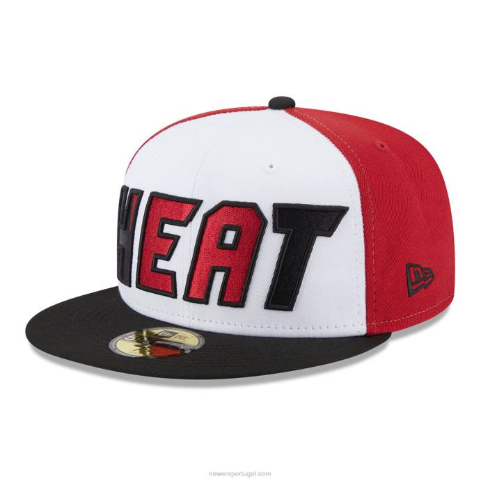 FFTN510 New Era Boné miami heat nba back half black 59fifty