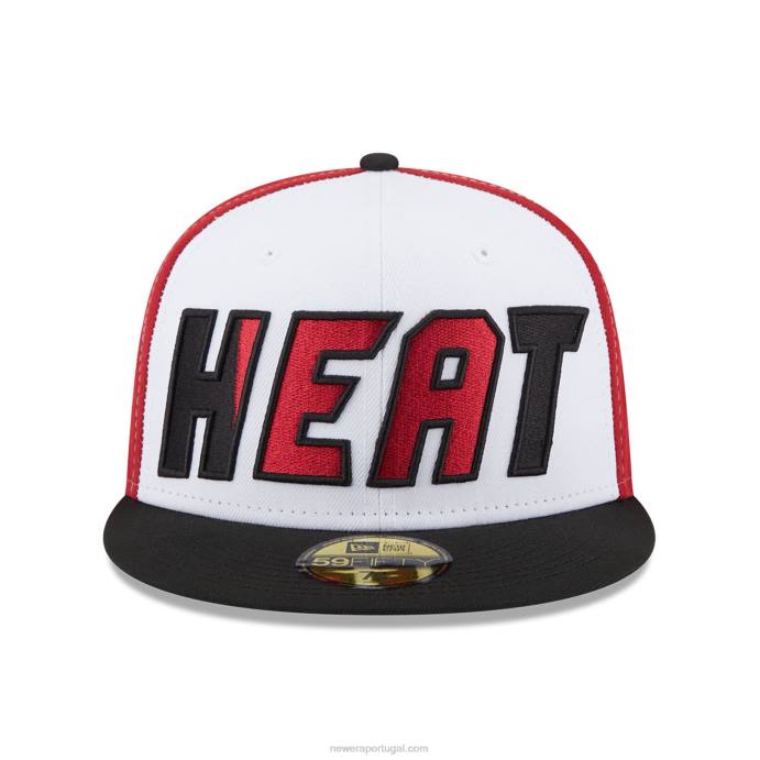 FFTN510 New Era Boné miami heat nba back half black 59fifty