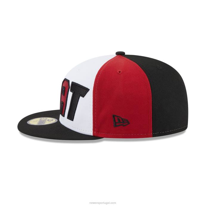 FFTN510 New Era Boné miami heat nba back half black 59fifty