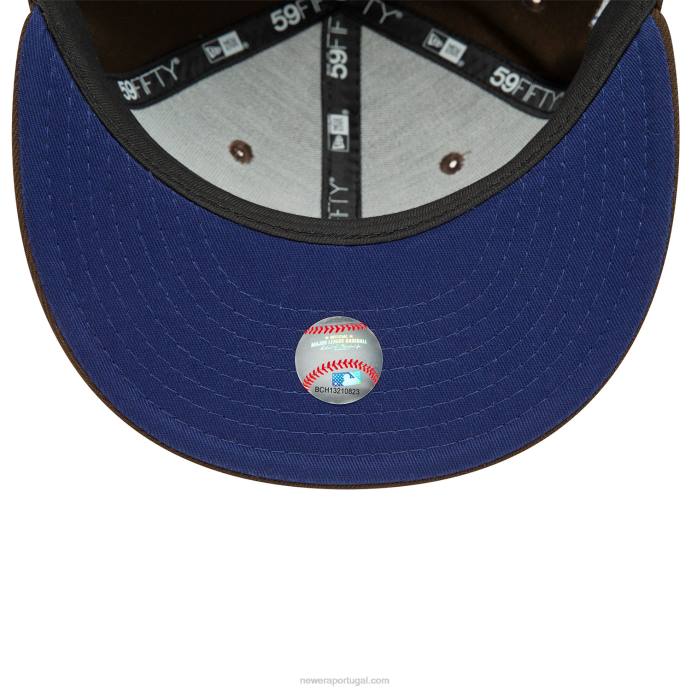 FFTN514 New Era boné la dodgers fall colors marrom 59fifty