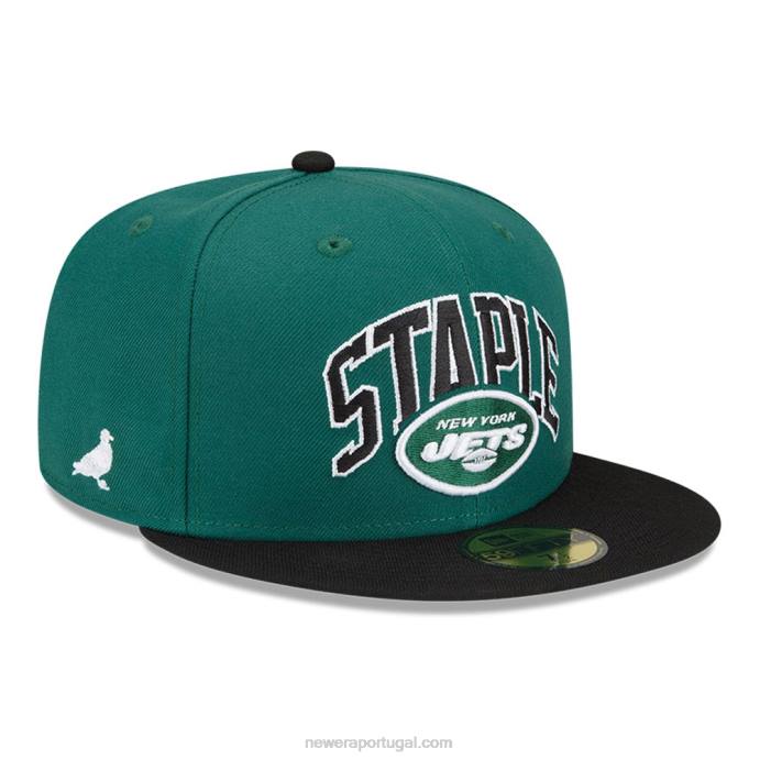 FFTN51 New Era new york jets x boné verde básico 59fifty