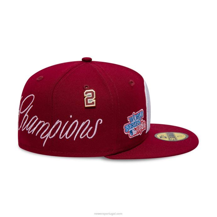 FFTN521 New Era boné ajustado philadelphia phillies historic champs vermelho escuro 59fifty
