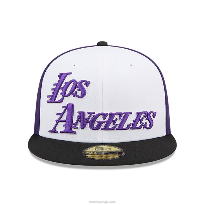 FFTN523 New Era boné la lakers authentics city edition branco 59fifty