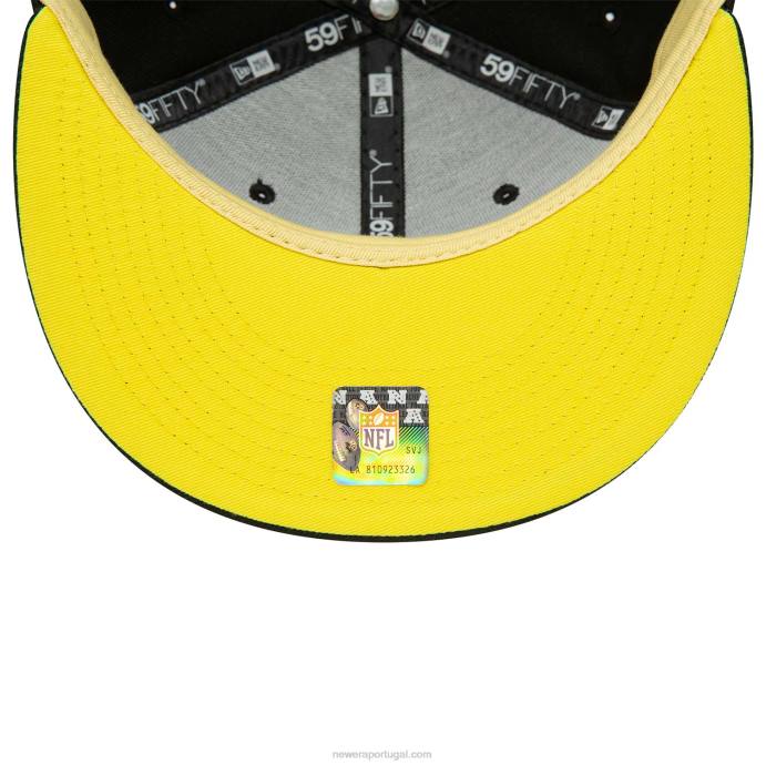FFTN524 New Era Boné Pittsburgh Pirates Citrus Pop Preto 59Fifty