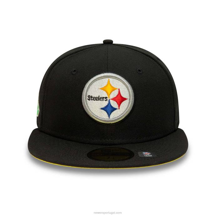 FFTN524 New Era Boné Pittsburgh Pirates Citrus Pop Preto 59Fifty